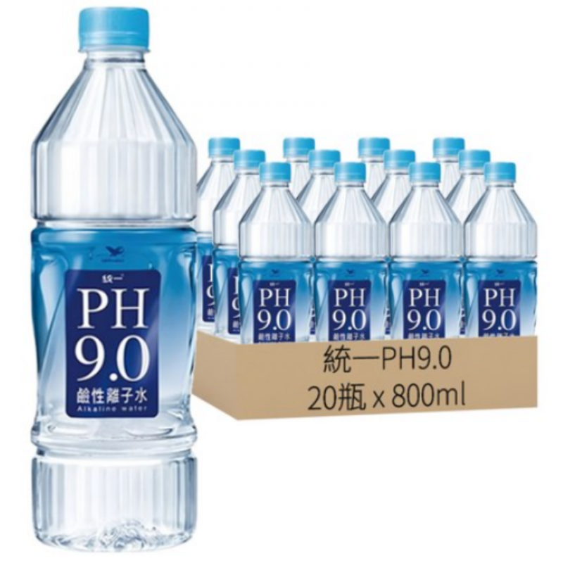統一PH9.0鹼性離子水800ml*20